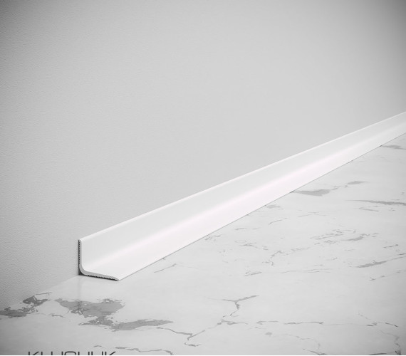 Aluminum MINI baseboard 15x20x2700 mm White ALU-N1520NEWR9003 