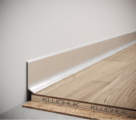 Aluminum baseboard 40x12x2700 mm silver anodized ALU-N4012A