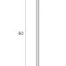 Алюминиевый плоский плинтус (полоса) RAL9005 черный цвет арт. ALU-NP602R9005