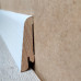 Skirting board Wooden veneered Oak White 60x18x2400 mm. KLE60-12