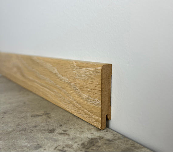 Плинтус МДФ шпонированный Дуб патина 60х12х2000 мм. MDF-D6008