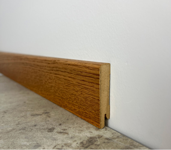 MDF veneered Skirting board Honey Oak MDF-D6010
