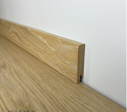 Плінтус МДФ шпонований Дуб патина MDF-D8008