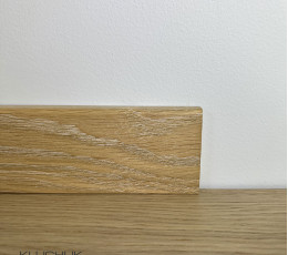 Плінтус МДФ шпонований Дуб медовий MDF-D8010