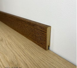 Плінтус МДФ шпонований Дуб какао MDF-D8011