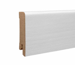 Плінтус MDF шпонований Дуб Білий прямий MDF-D6001