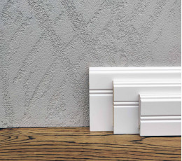 Skirting Board MDF White 60x12x2000 mm RAL 9003 MDF-LF02