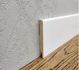 Skirting Board MDF White 100x12x2000 mm RAL 9003 MDF-М100