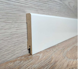Skirting Board MDF White 80x12x2000 mm RAL 9003 MDF-М80