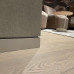 Aluminium Skirting Board ALU-S6015AL Flush with the wall with MDF veneer oak insert 